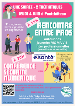 Soirée sécurité numérique et rencontre entre professionnels de santé pour organiser les journées "vis ma vie"